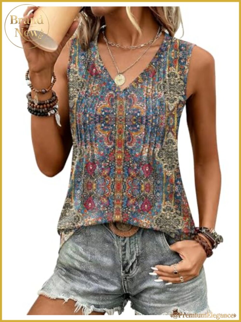 LOMON Tank Top for Women Loose Fit V Neck Sleeveless 2026